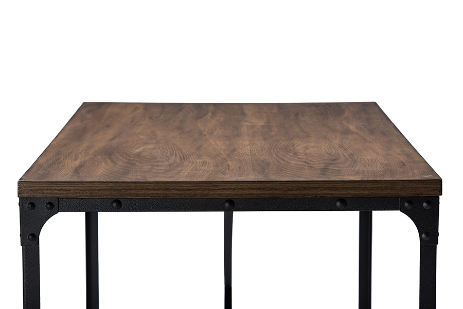 Bronze Home Office Wood Desk Brown. Picture 4