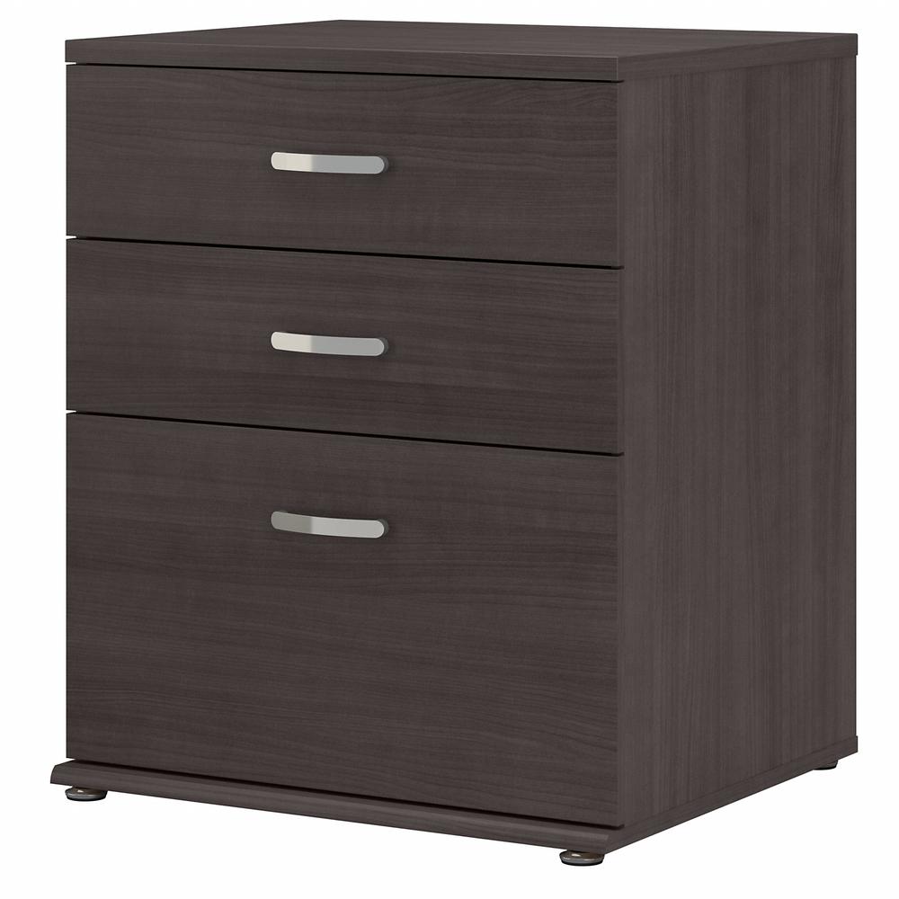 Bush Business Furniture Universal Garage Storage Cabinet with Drawers - Storm Gray. Picture 1