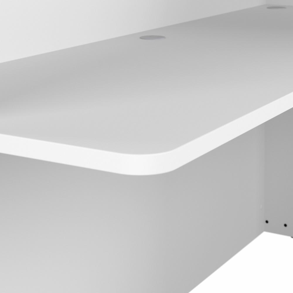 Bush Business Furniture Studio C 72W Reception Desk with Shelves in White. Picture 5