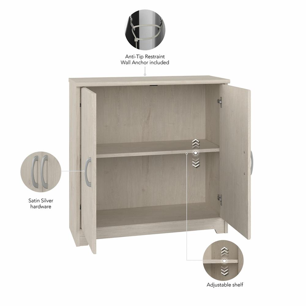 Entryway Storage Cabinet, Linen White Oak. Picture 5