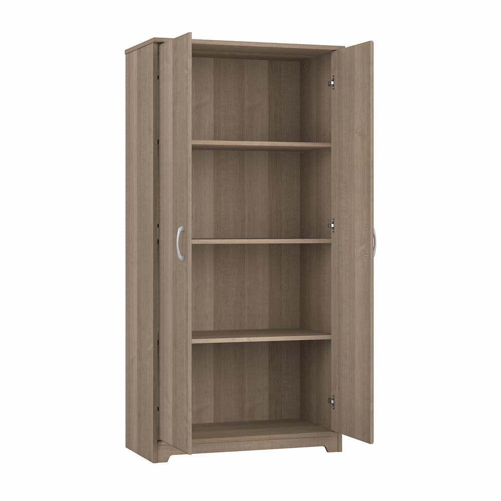 Bush Furniture Cabot Tall Kitchen Pantry Cabinet with Doors, Ash Gray. Picture 13