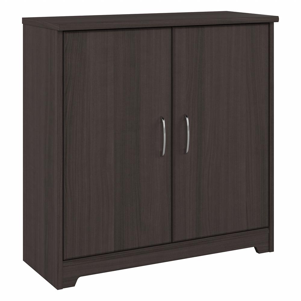 Bush Furniture Cabot Small Entryway Cabinet with Doors, Heather Gray. Picture 1