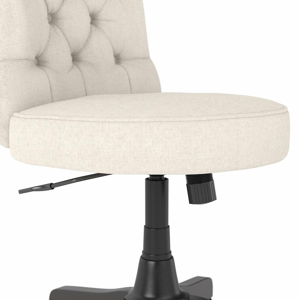 Bush Furniture Saratoga Mid Back Tufted Office Chair Cream Fabric. Picture 5