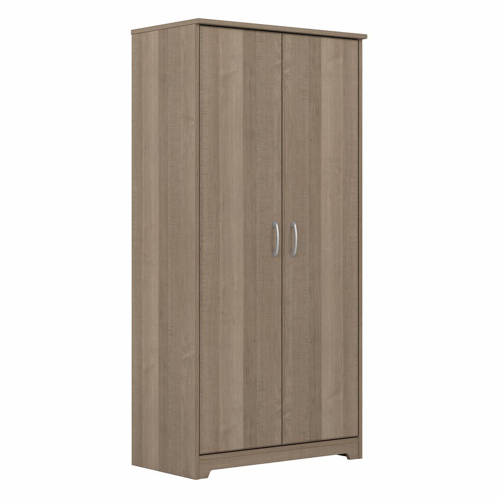 Bush Furniture Cabot Tall Bathroom Storage Cabinet with Doors, Ash Gray. Picture 1