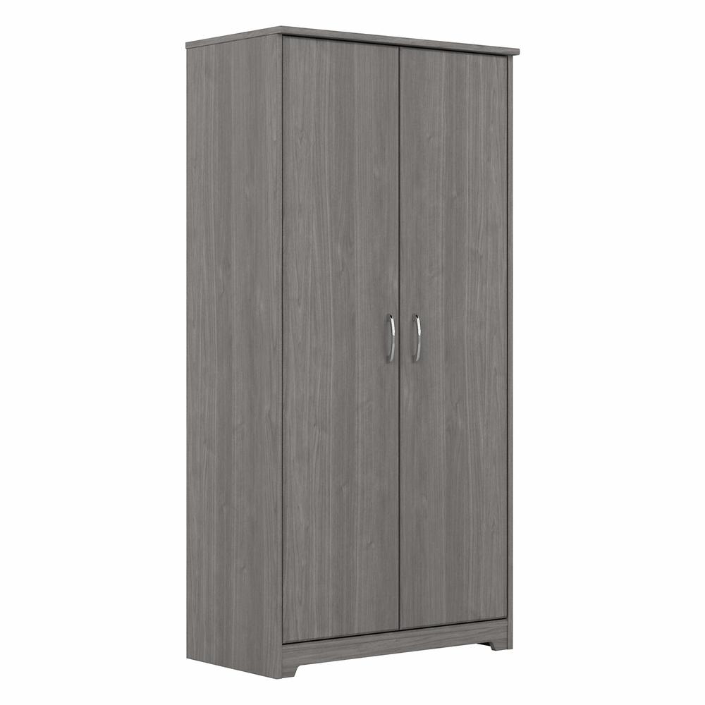 Bush Furniture Cabot Tall Bathroom Storage Cabinet with Doors, Modern Gray. Picture 1