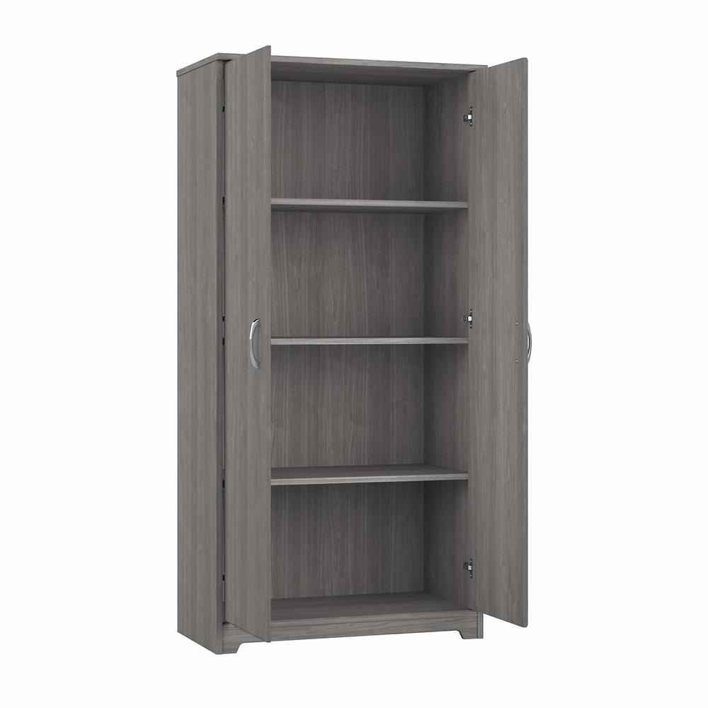 Bush Furniture Cabot Tall Bathroom Storage Cabinet with Doors, Modern Gray. Picture 6