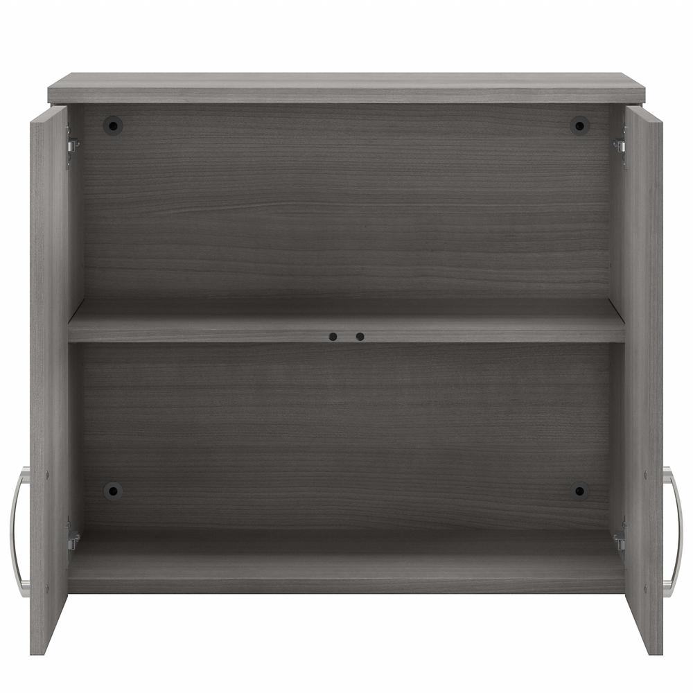 Bush Business Furniture Universal Garage Wall Cabinet with Doors and Shelves - Platinum Gray. Picture 6