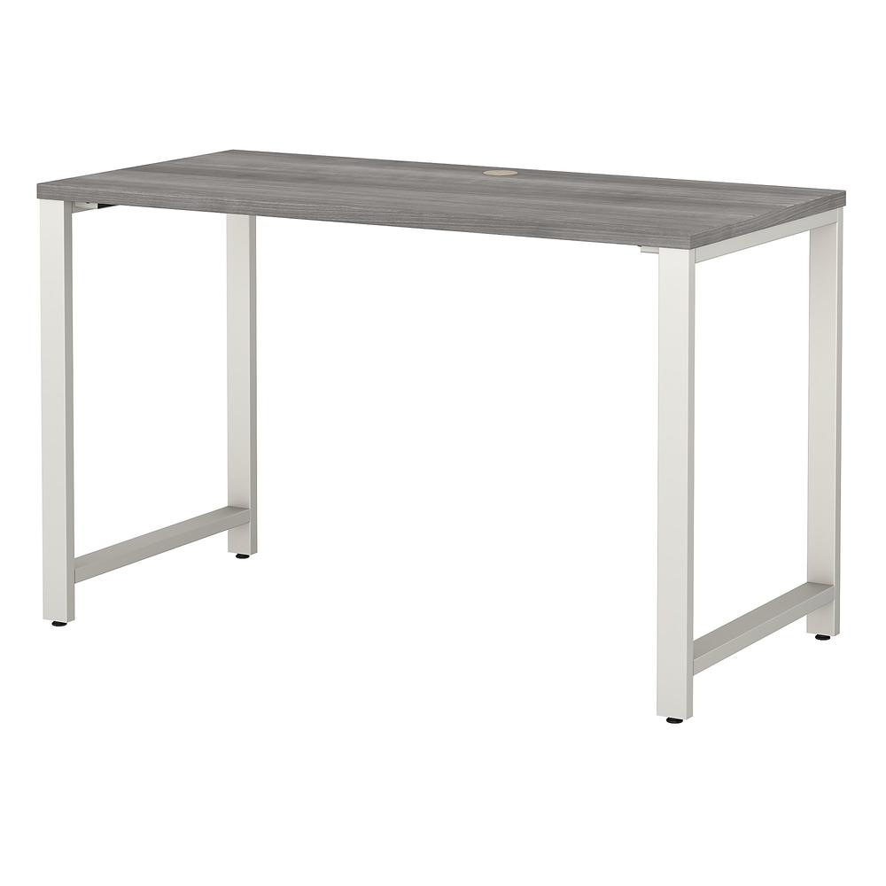 Bush Business Furniture 400 Series 48W x 24D Table Desk with Metal Legs , Platinum Gray. Picture 1
