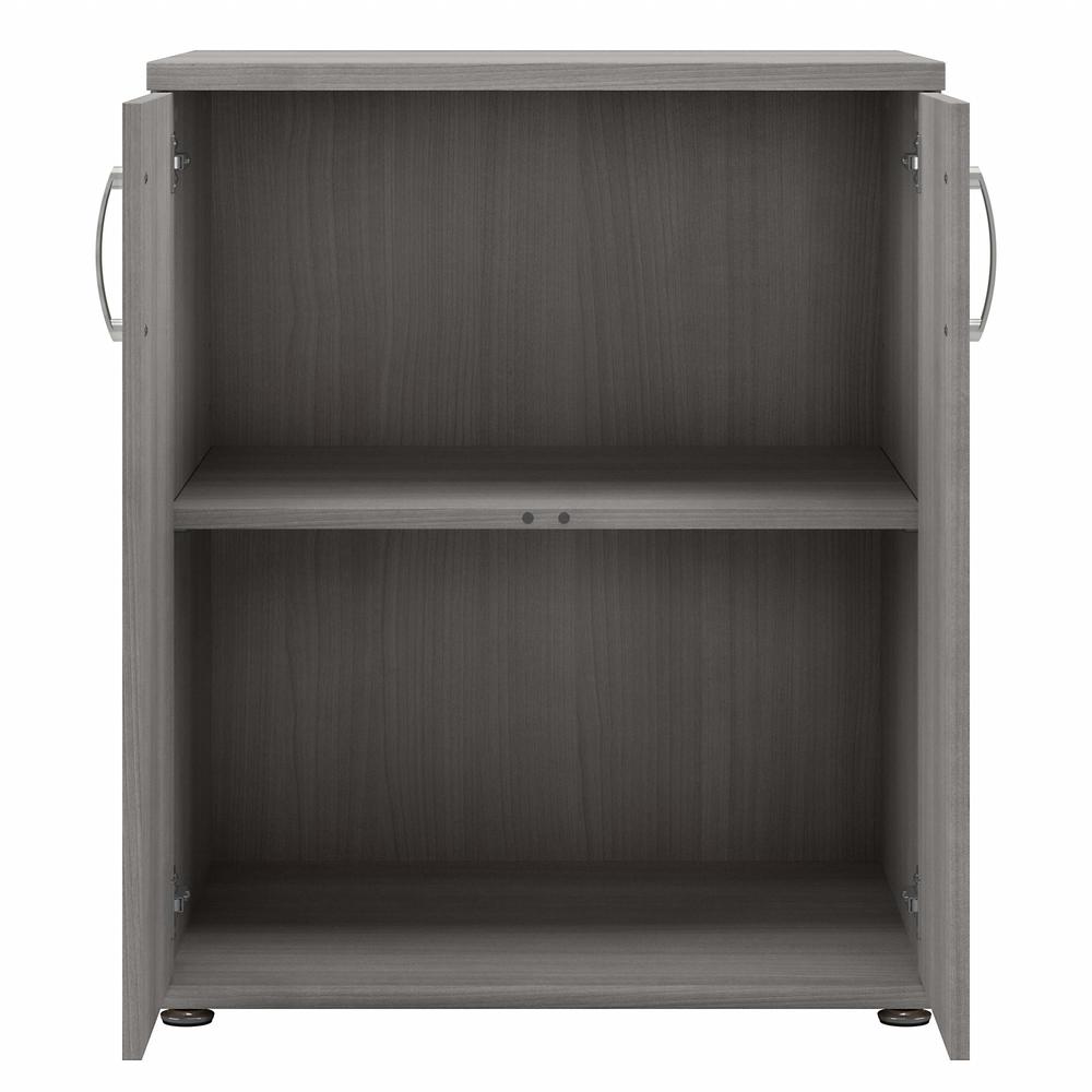 Bush Business Furniture Universal Garage Storage Cabinet with Doors and Shelves - Platinum Gray. Picture 6
