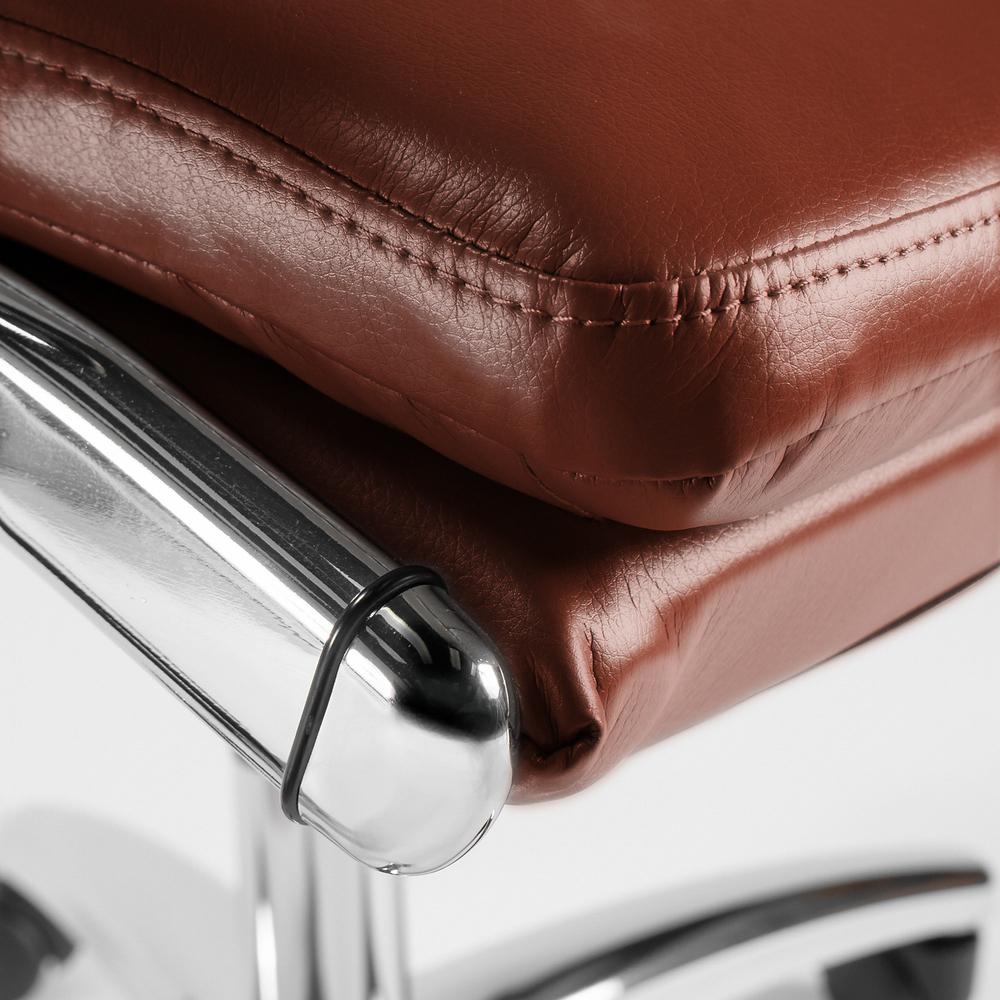 High Back Leather Executive Office Chair, Harvest Cherry Leather. Picture 4