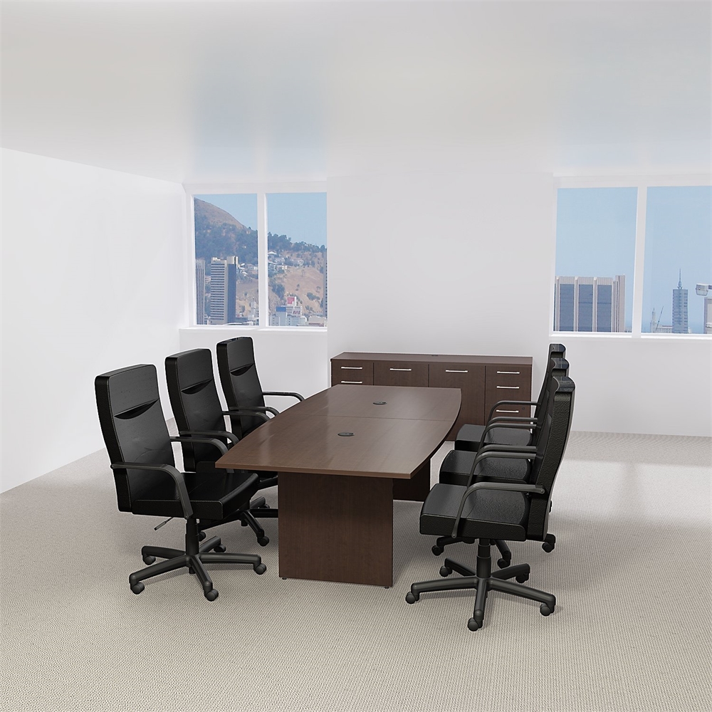 Bush Business Furniture 120W x 48D Boat Shaped Conference Table. Picture 2