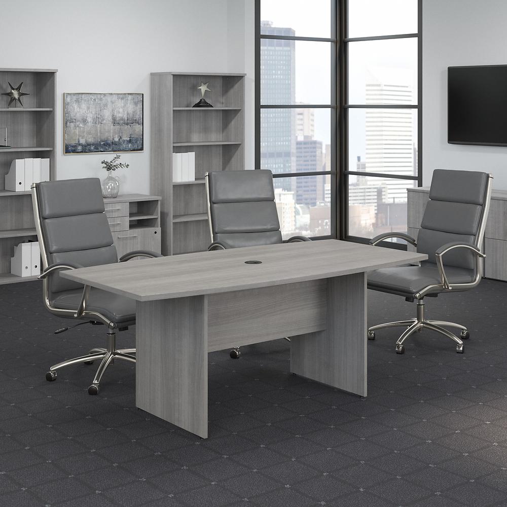Bush Business Furniture 72W x 36D Boat Shaped Conference Table. Picture 2