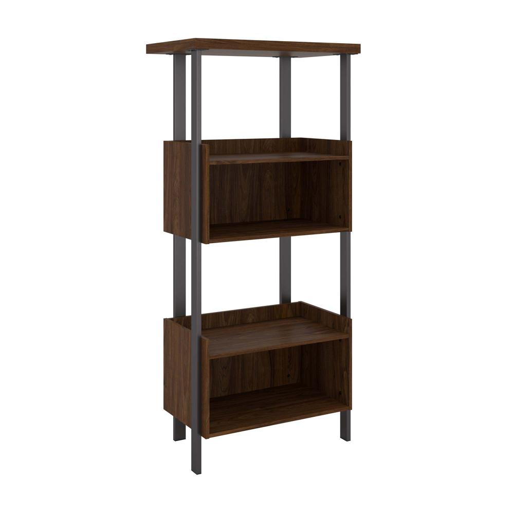 Architect 4 Shelf Bookcase in Modern Walnut. Picture 1