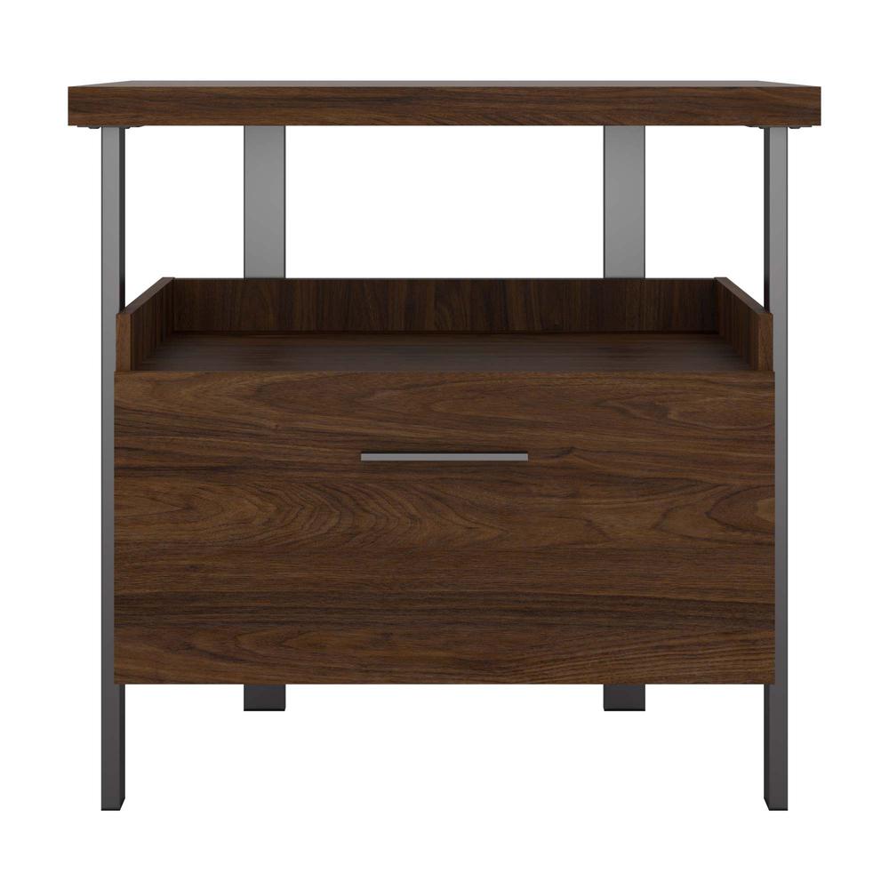 Architect 1 Drawer Lateral File Cabinet in Modern Walnut. Picture 2