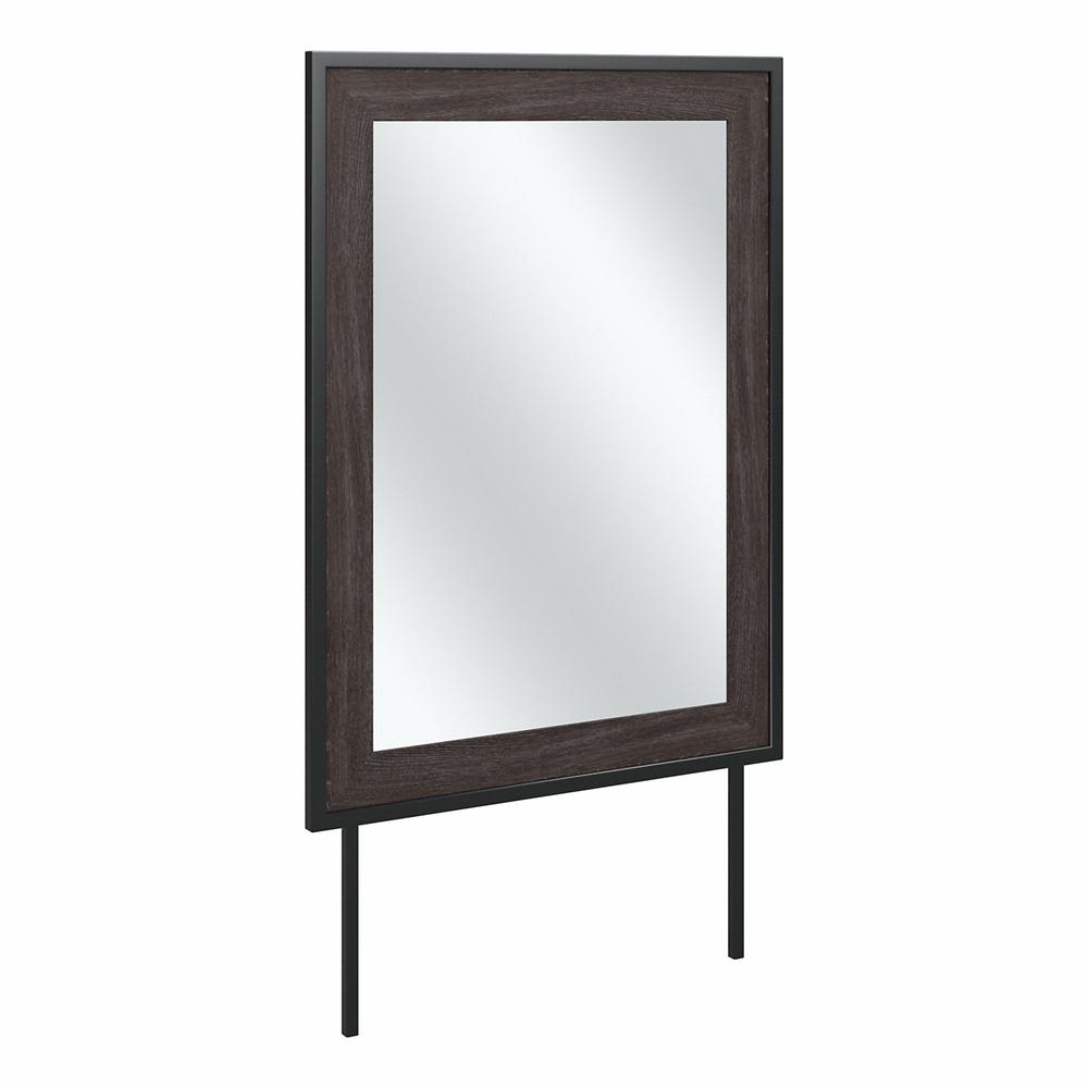 kathy ireland® Home by Bush Furniture Atria Bedroom Mirror in Charcoal Gray. Picture 1
