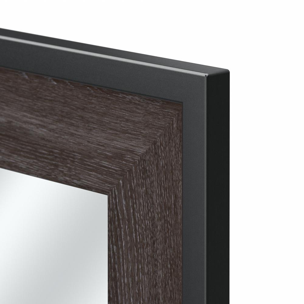 kathy ireland® Home by Bush Furniture Atria Bedroom Mirror in Charcoal Gray. Picture 3