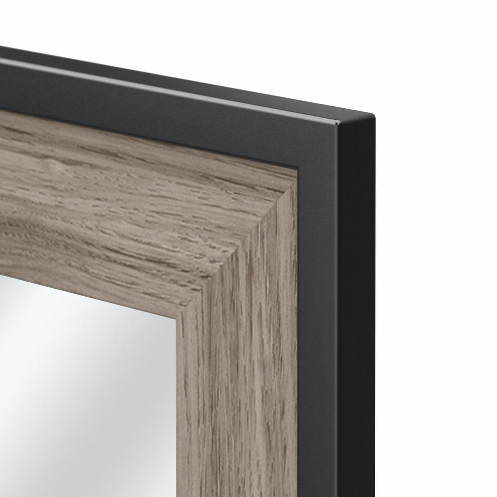 kathy ireland® Home by Bush Furniture Atria Bedroom Mirror in Modern Hickory. Picture 3