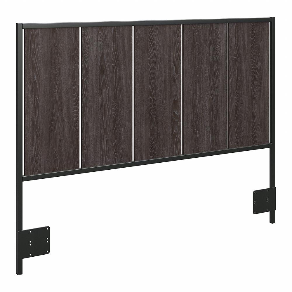 kathy ireland® Home by Bush Furniture Atria Full/Queen Size Headboard in Charcoal Gray. Picture 1