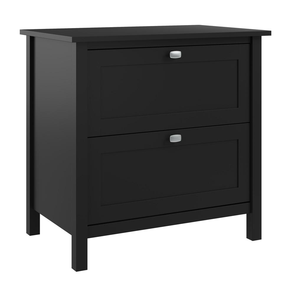 Bush Furniture Broadview 2 Drawer Lateral File Cabinet in Classic Black. Picture 2