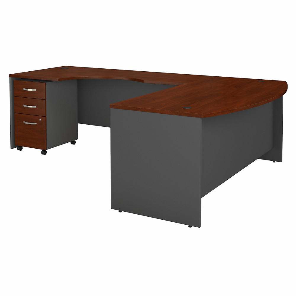 Bush Business Furniture Components 72W Bow L Shaped Desk. Picture 1
