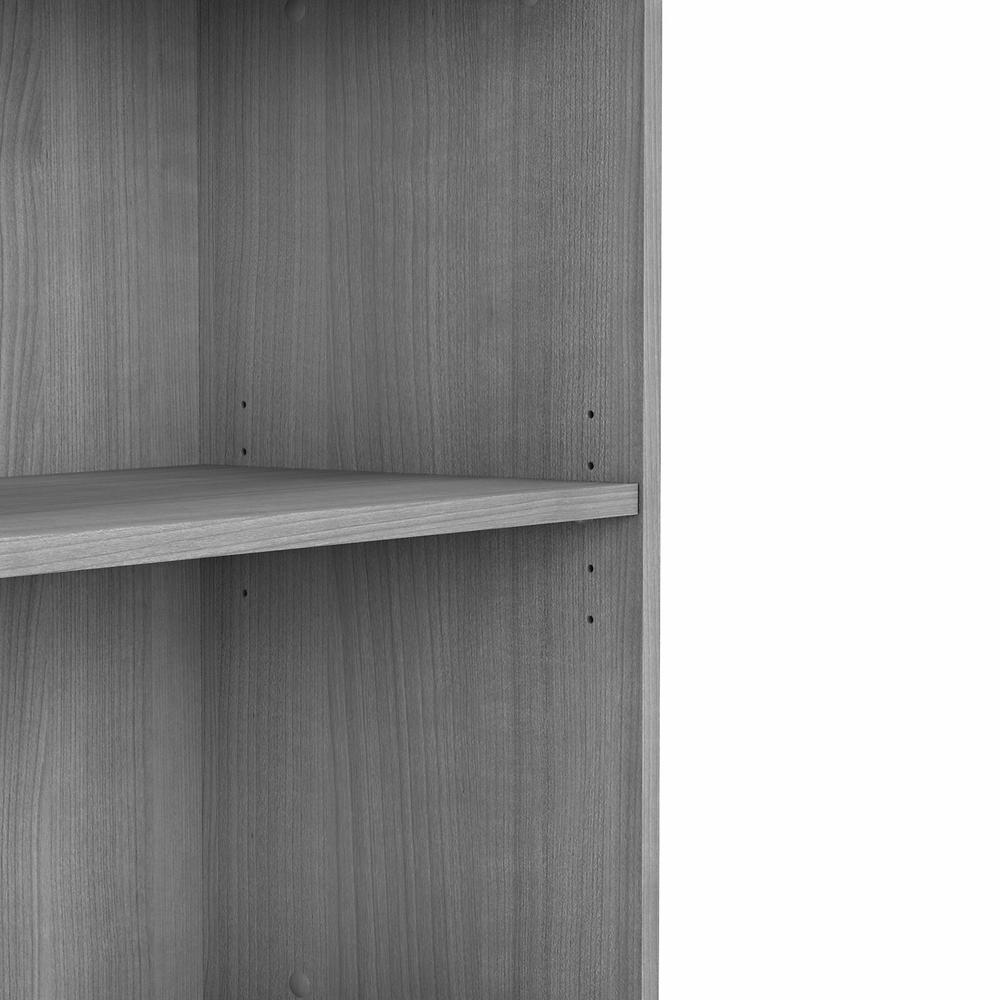 Bush Business Furniture Small 2 Shelf Bookcase - Platinum Gray. Picture 3