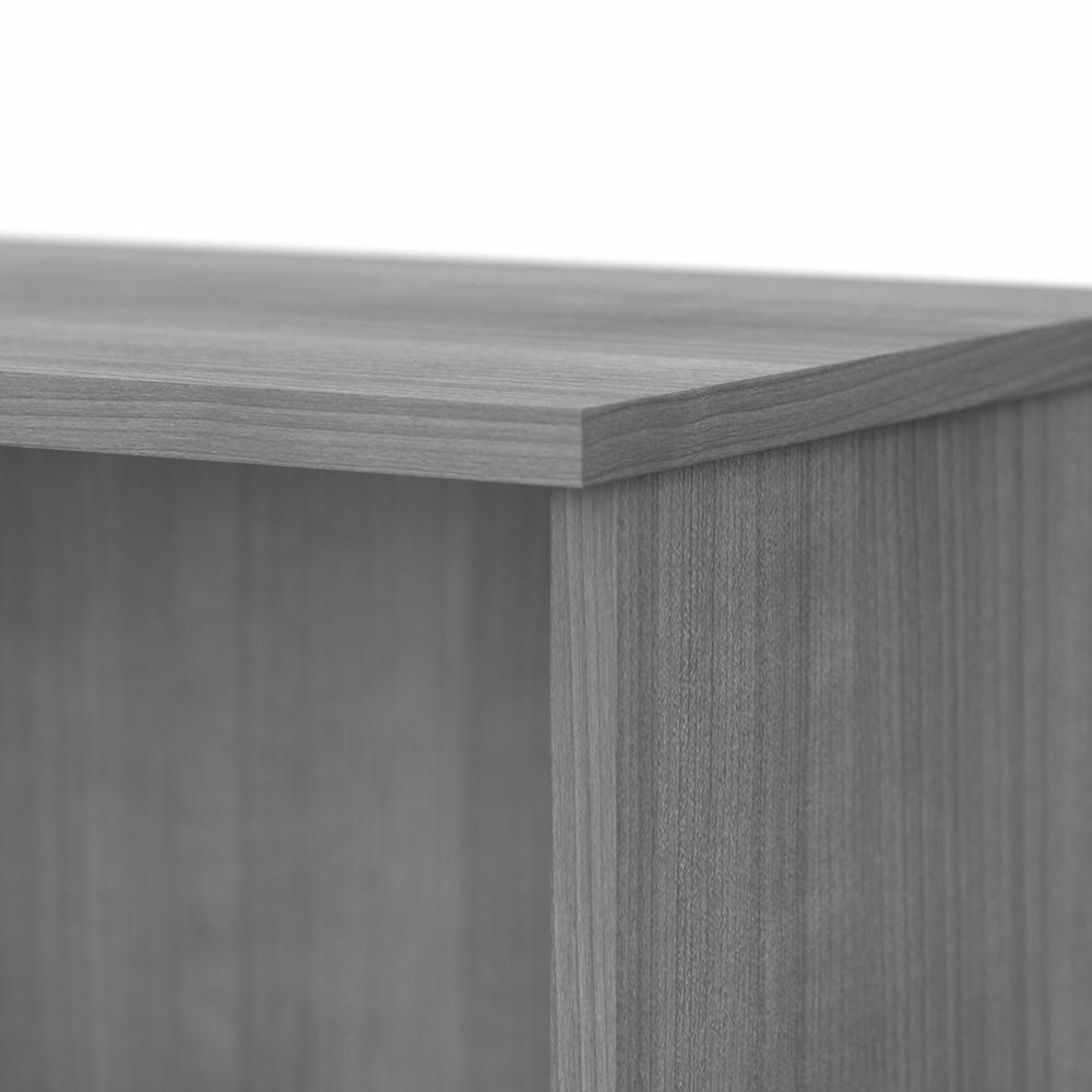 Bush Business Furniture Small 2 Shelf Bookcase - Platinum Gray. Picture 6