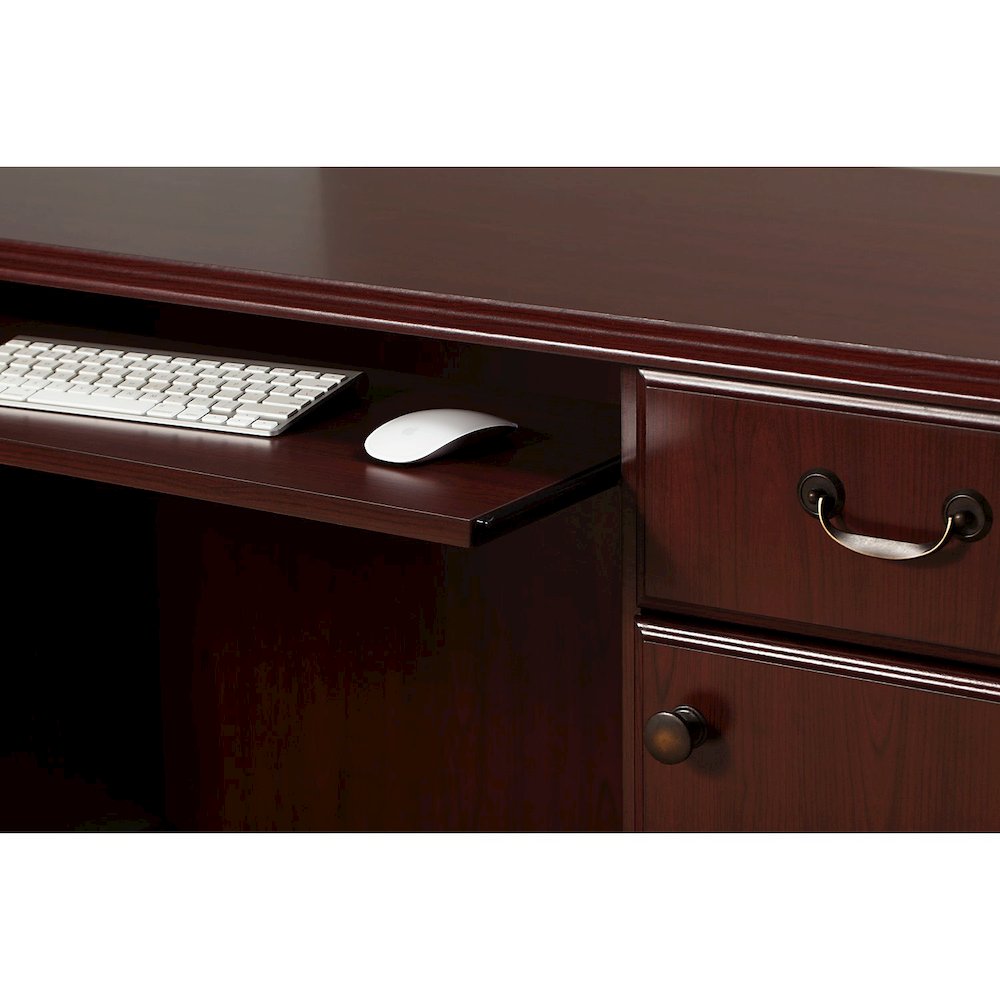 kathy ireland® Home by Bush Furniture Bennington Manager's Desk, Credenza and Bookcase. Picture 5