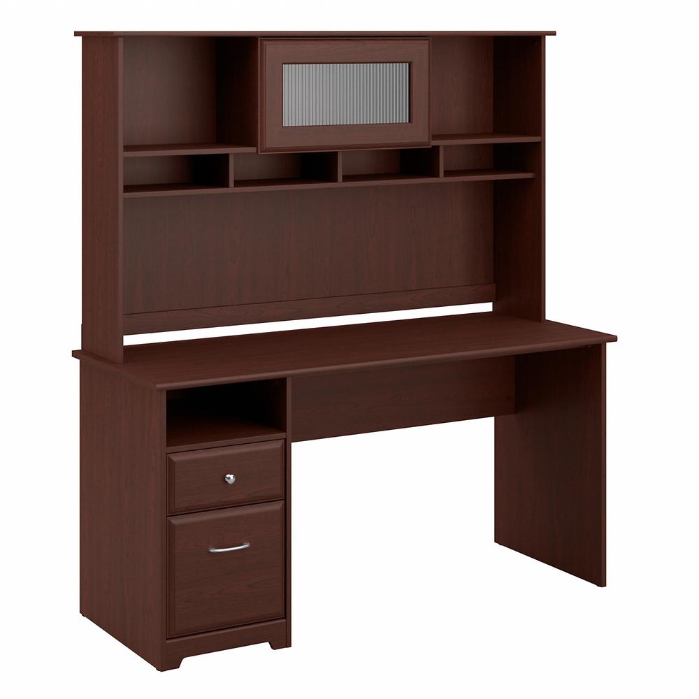 Bush Furniture Cabot 60W Computer Desk with Hutch and Drawers. Picture 1
