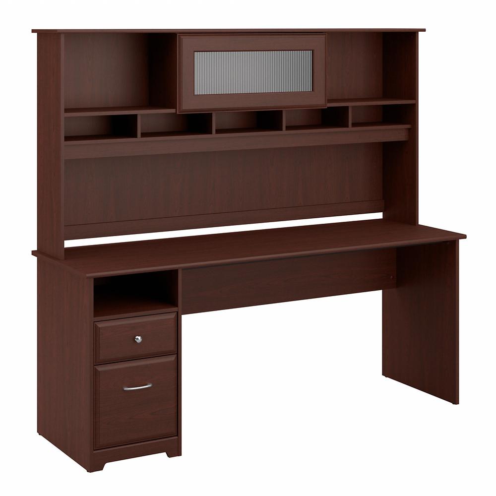 Bush Furniture Cabot 72W Computer Desk with Hutch and Drawers. Picture 1