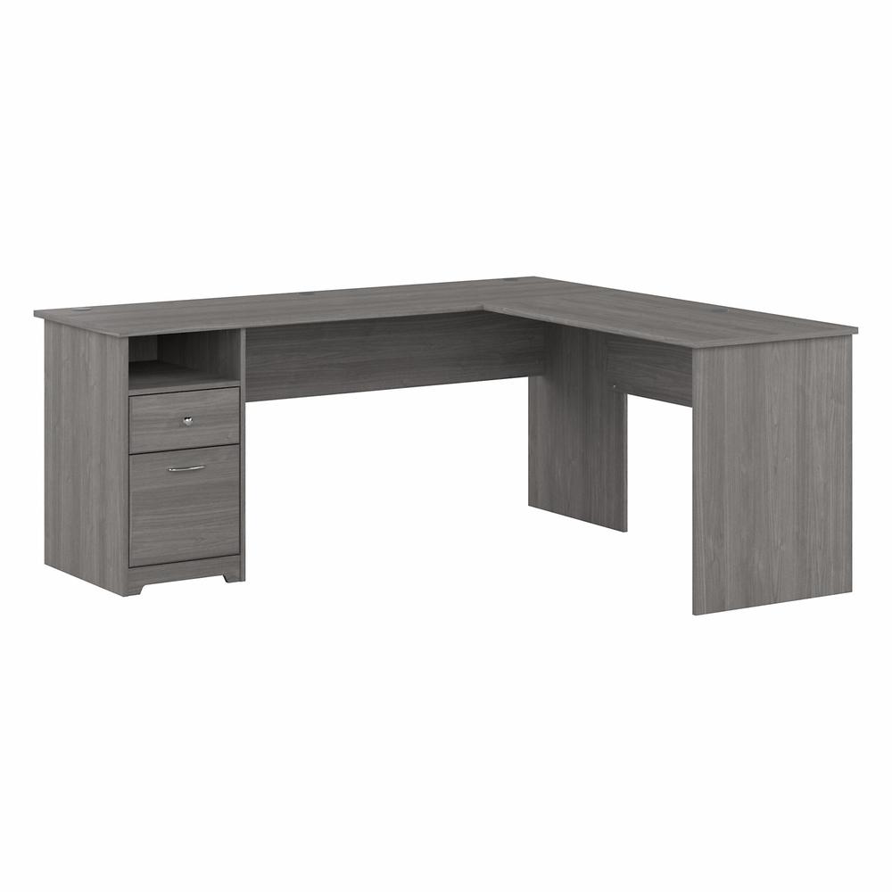 Bush Furniture Cabot 72W L Shaped Computer Desk with Drawers, Modern Gray. Picture 1