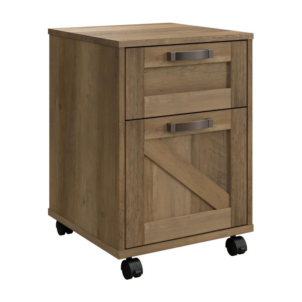 Knoxville 2 Drawer Mobile File Cabinet in Reclaimed Pine. Picture 1