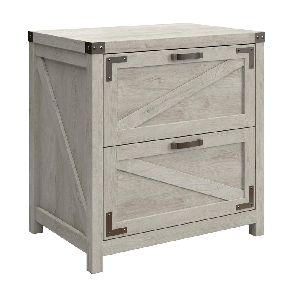 Knoxville 2 Drawer Lateral File Cabinet in Cottage White. Picture 2