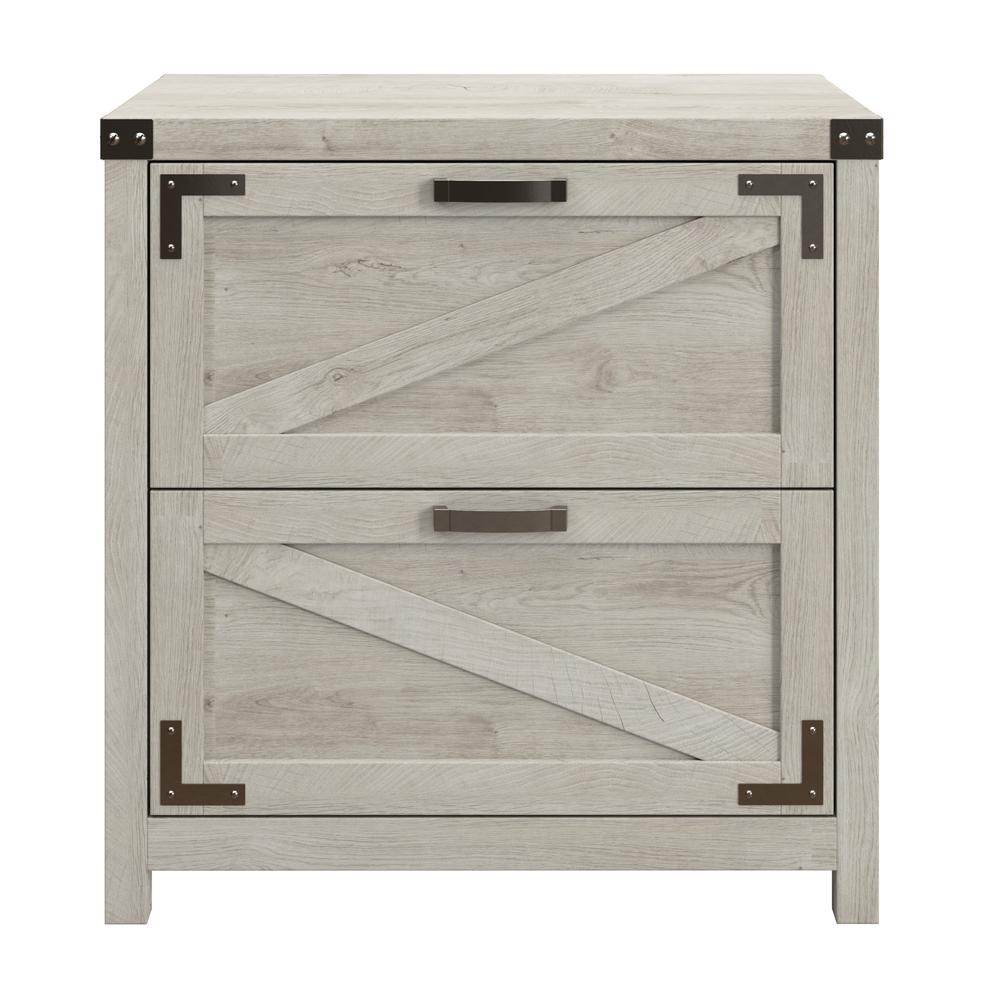 Knoxville 2 Drawer Lateral File Cabinet in Cottage White. Picture 3
