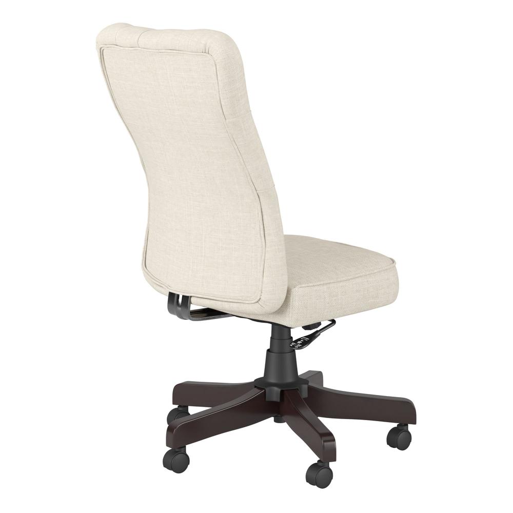 kathy ireland®  Cottage Grove High Back Tufted Office Chair - Cream Fabric. Picture 4