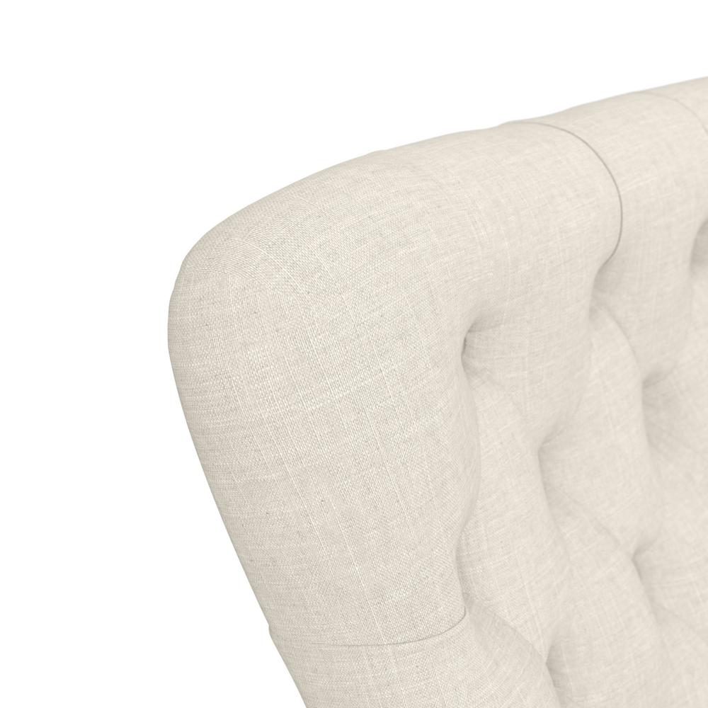 kathy ireland®  Cottage Grove High Back Tufted Office Chair - Cream Fabric. Picture 11