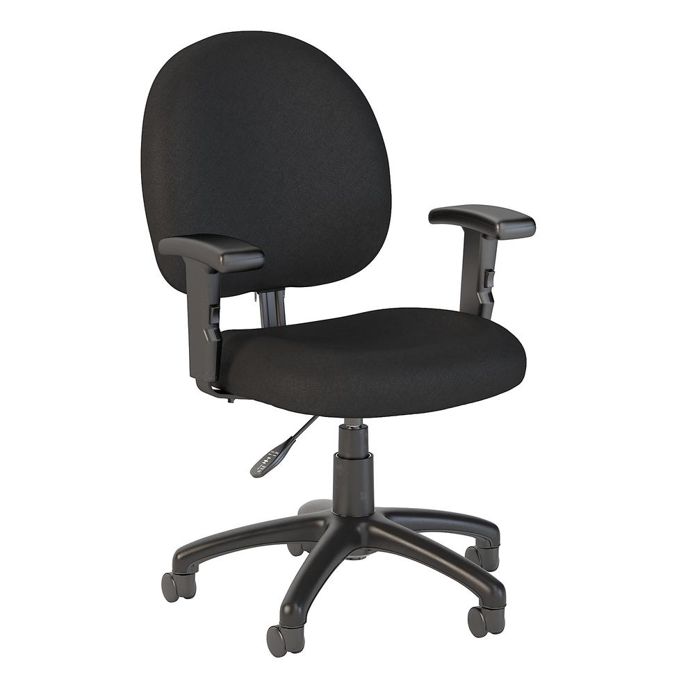 Bush Business Furniture Accord Task Chair with Arms, Black Fabric. The main picture.