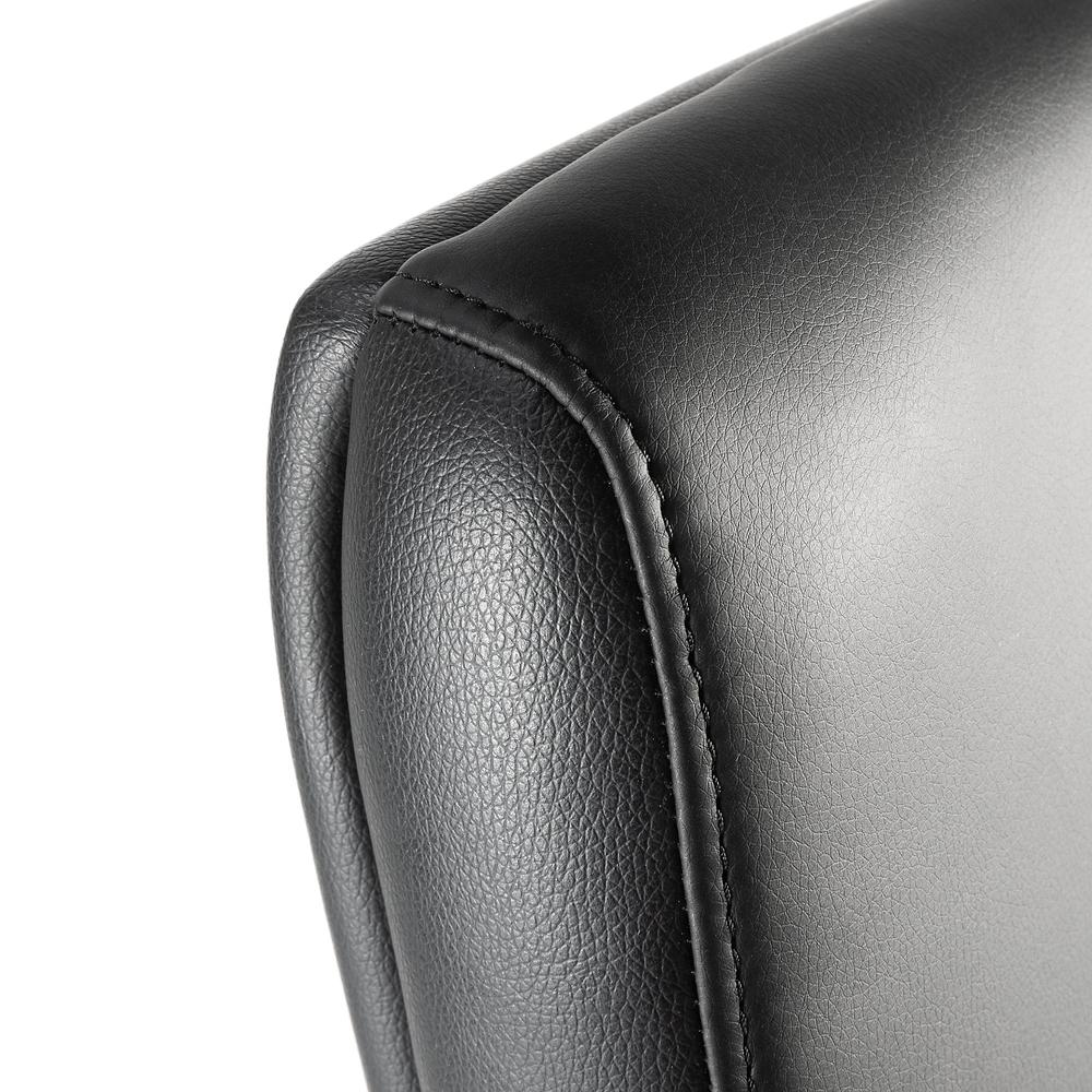 Bush Business Furniture Metropolis Mid Back Leather Executive Office Chair, Black Leather. Picture 5