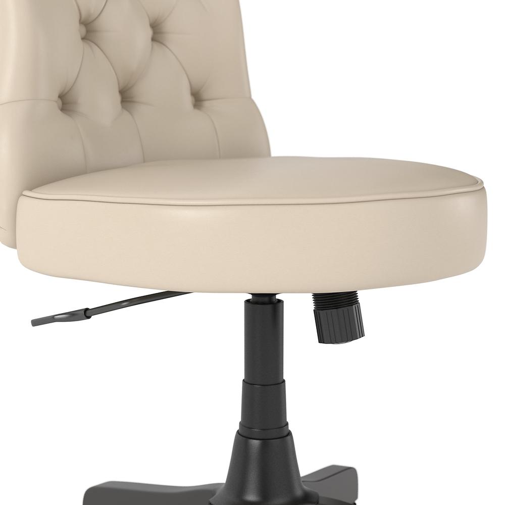 Bush Business Furniture Arden Lane Mid Back Tufted Office Chair, Antique White Leather. Picture 5