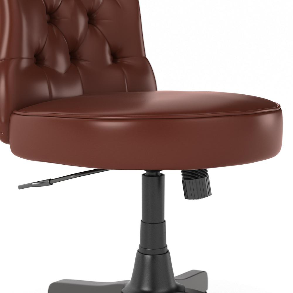 Bush Business Furniture Arden Lane Mid Back Tufted Office Chair, Harvest Cherry Leather. Picture 5