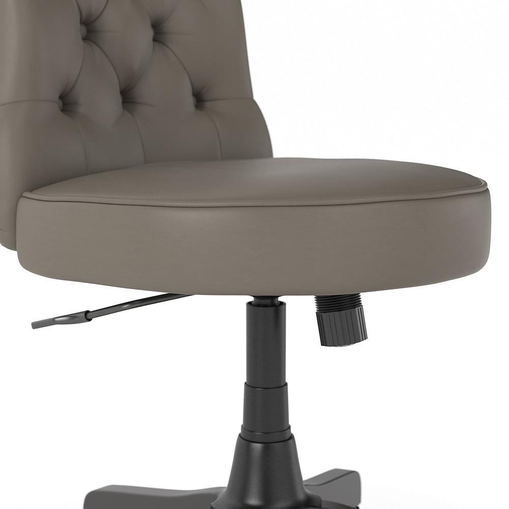 Bush Business Furniture Arden Lane Mid Back Tufted Office Chair, Washed Gray Leather. Picture 5