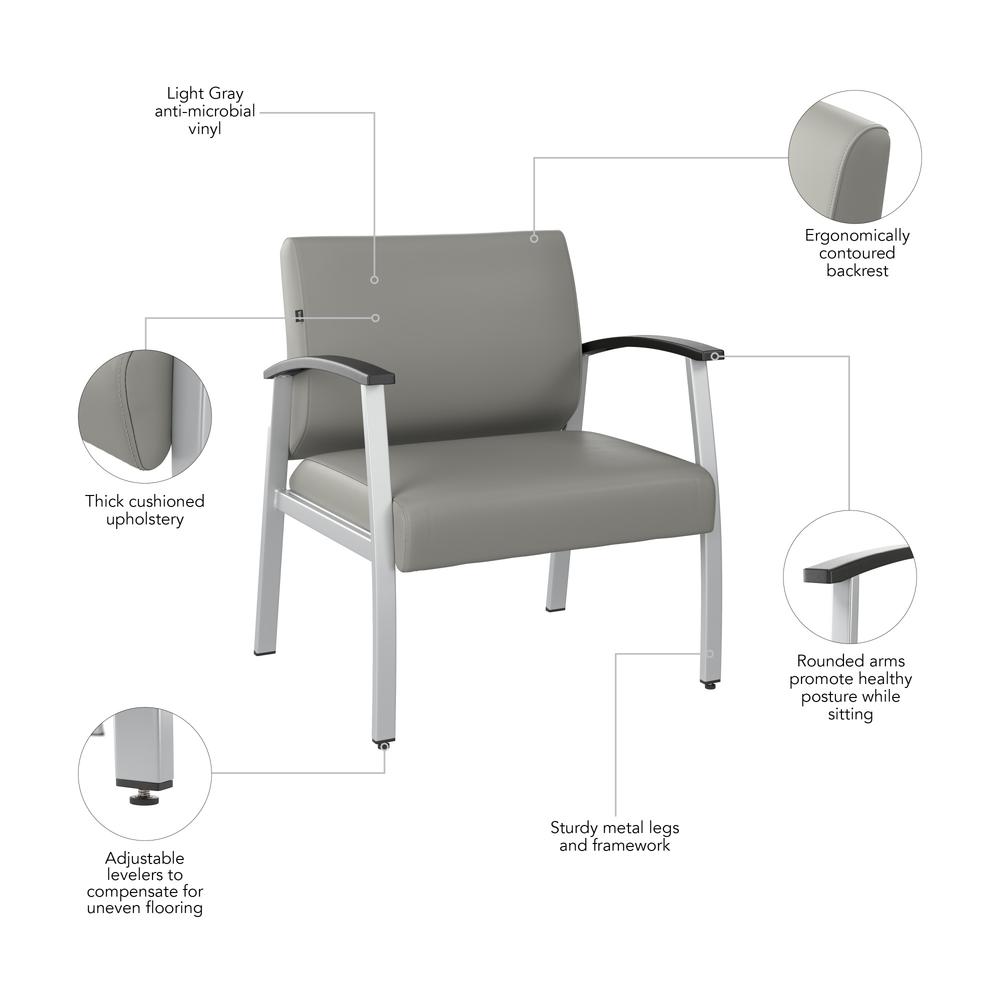 Arrive Bariatric Waiting Room Guest Chair with Arms. Picture 7