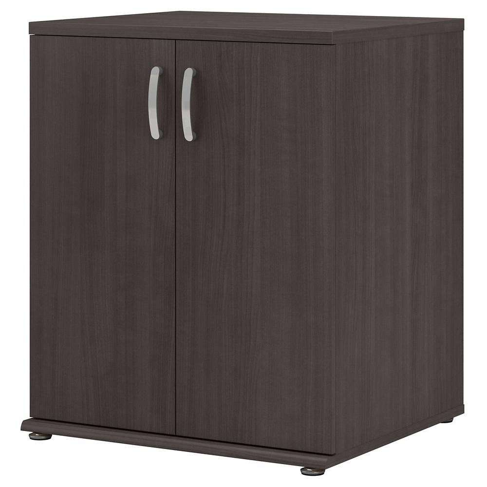 Bush Business Furniture Universal Closet Organizer with Doors and Shelves, Storm Gray/Storm Gray. Picture 1