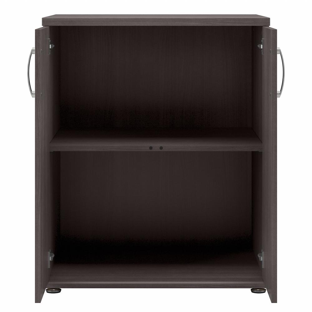 Bush Business Furniture Universal Closet Organizer with Doors and Shelves, Storm Gray/Storm Gray. Picture 6