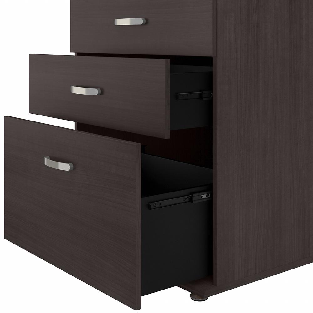 Bush Business Furniture Universal Closet Organizer with Drawers, Storm Gray/Storm Gray. Picture 6