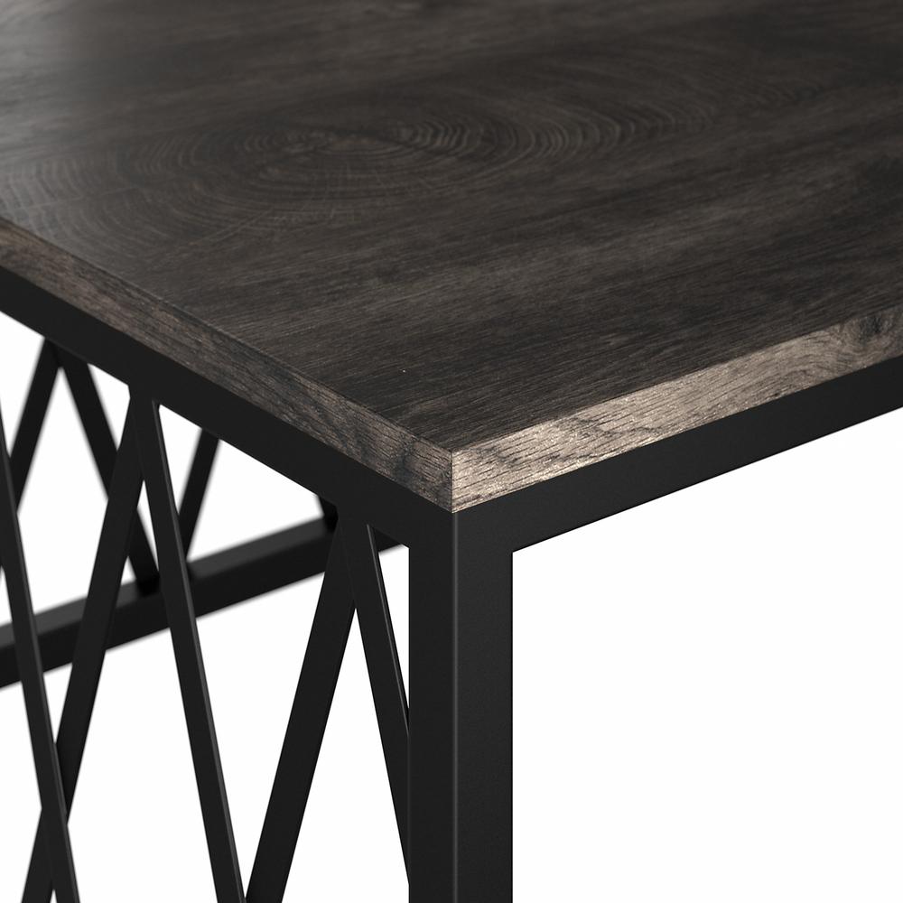 kathy ireland® Home by Bush Furniture City Park 60W Industrial Writing Desk, Dark Gray Hickory. Picture 6