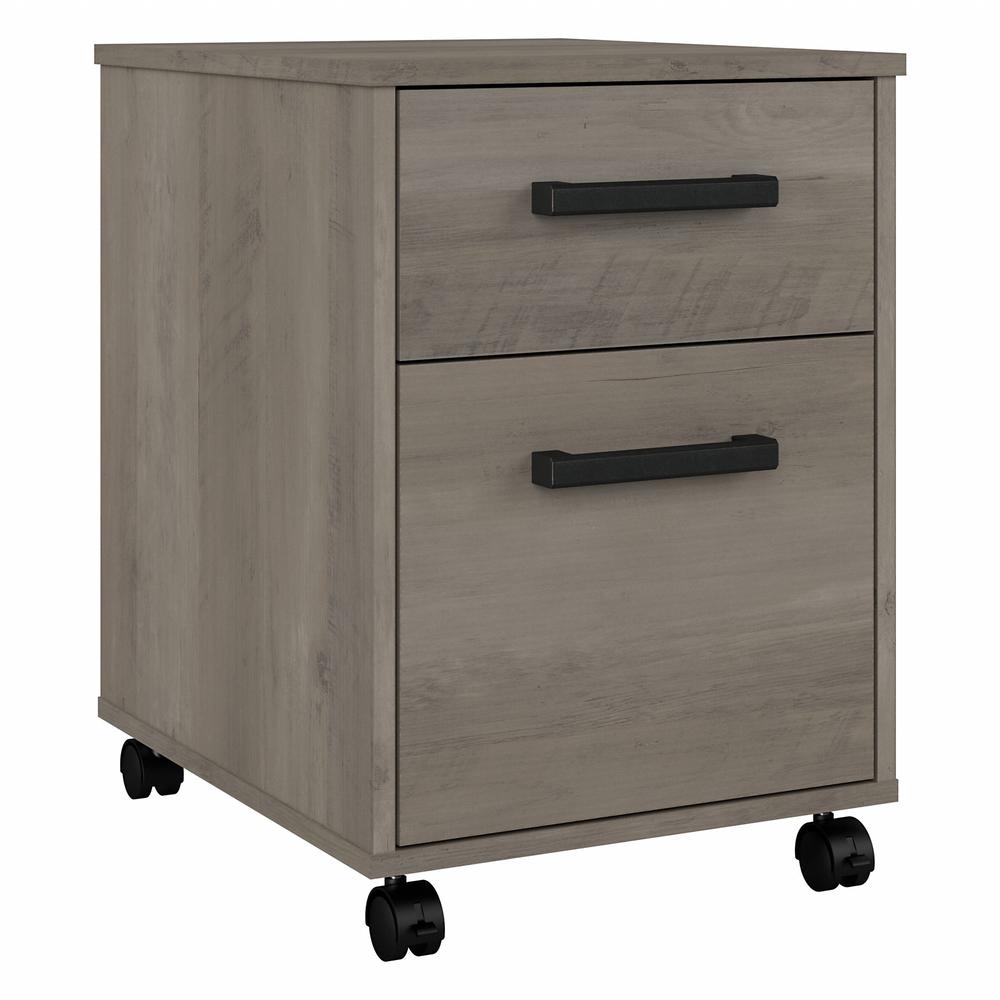 kathy ireland® Home by Bush Furniture City Park 2 Drawer Mobile File Cabinet, Driftwood Gray. Picture 1