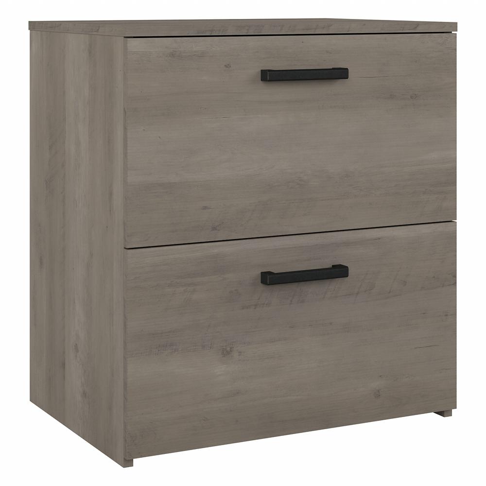 kathy ireland® Home by Bush Furniture City Park 2 Drawer Lateral File Cabinet, Driftwood Gray. Picture 1