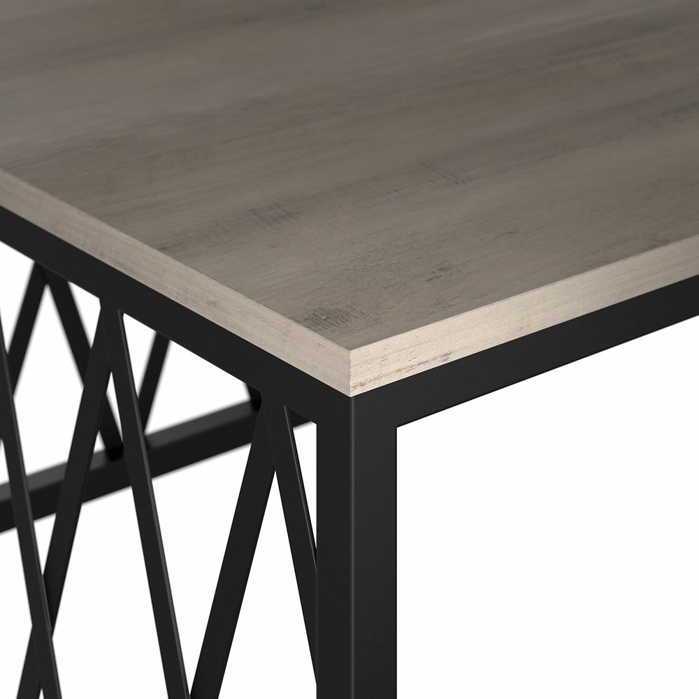 kathy ireland® Home by Bush Furniture City Park 60W Industrial L Shaped Desk, Driftwood Gray. Picture 6
