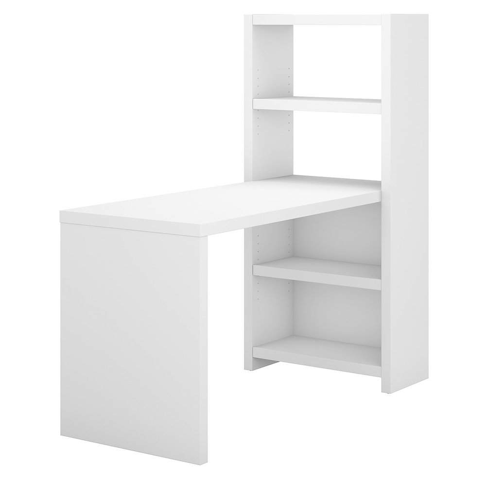 Echo 56W Craft Table in Pure White. Picture 1