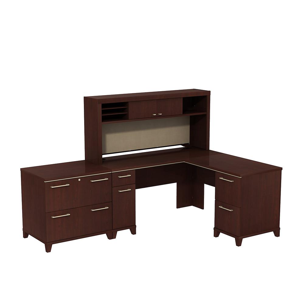 Enterprise 60w X 60d L Shaped Desk With Hutch And Lateral File